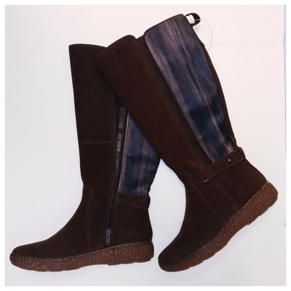 Clarks Collection Suede Tall Shaft Boots - Caroline Style NWOB - Picture 7 of 12